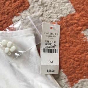 Talbots Tops - White Talbots Petite Medium Top Talbots Tops - White Talbots Petite Medium Top
